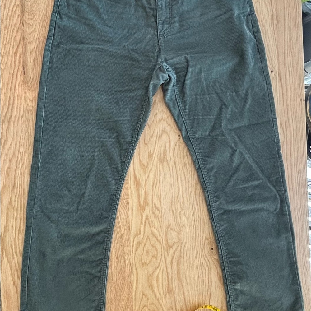 Eddie Bauer Olive Green Corduroy Pants